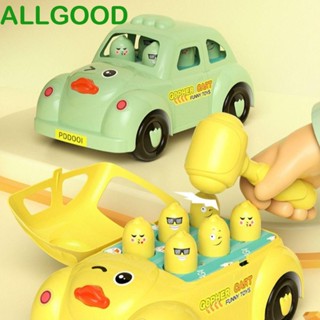 Allgoods รถของเล่นเคาะ ตอก และตอก รูปการ์ตูนสัตว์ แบบโต้ตอบ สําหรับเด็กวัยหัดเดิน