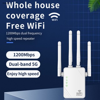 {ใหม่} เครื่องทวนสัญญาณ Wifi ไร้สาย พร้อมความถี่คู่ 1200mbps สําหรับทุกมุม