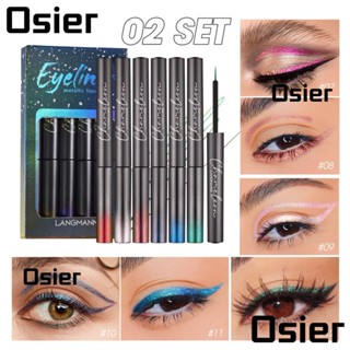 Osier1 อายไลเนอร์ เนื้อลิขวิด กันน้ํา กันเปื้อน ติดทนนาน 6 ชิ้น ต่อกล่อง