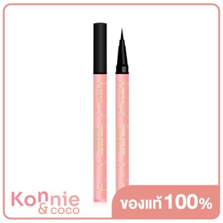 Mee Darker Than Ever Liquid Eyeliner 0.16g #A1 Matte Black มี ปากกาเขียนขอบตาแบบลิควิดหัวพู่กัน.