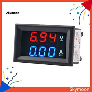 Skym* โวลต์มิเตอร์แอมมิเตอร์ดิจิทัล DC 100V 10A และเครื่องวัดอุณหภูมิ LCD สําหรับตู้ปลา