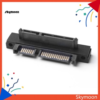 Skym* อะแดปเตอร์ฮาร์ดไดรฟ์ Sata7+15pin ตัวผู้ เป็นตัวเมีย 90 องศา SATA