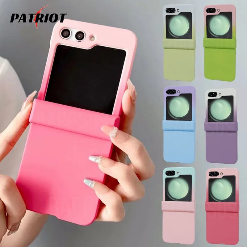 เคสโทรศัพท์มือถือ ผิวด้าน แบบบาง แต่งไล่โทนสี กันกระแทก สําหรับ Samsung Galaxy Z Flip 5
