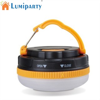 Lumiparty โคมไฟ Led 5 โหมด ตะขอพับเก็บได้ แบบพกพา สําหรับตั้งแคมป์ เดินป่า บ้าน ฉุกเฉิน