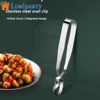 Lumiparty ที่คีบหอยทาก สเตนเลส แบบพกพา กันลื่น สําหรับทําอาหาร บาร์บีคิว ปิกนิก