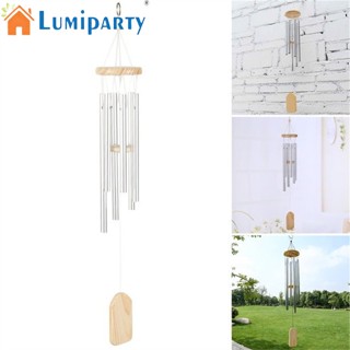 Lumiparty กระดิ่งลม หลอดอลูมิเนียม 6 ท่อ สําหรับแขวนตกแต่งสวน ลานบ้าน กลางแจ้ง