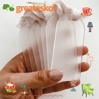 Greateskol ป้ายชื่ออะคริลิคเปล่า DIY สําหรับแขวนตกแต่งงานแต่งงาน 10 ชิ้น