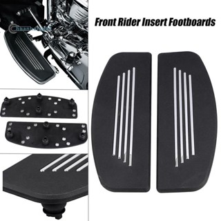 ที่พักเท้าด้านหน้ารถจักรยานยนต์ สําหรับ Harley Street Electra Tri Road Glide Rider Foot Pedal Covers 1 คู่