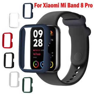 สําหรับ Xiaomi Mi Band 8 Pro เคสนาฬิกา กระจกนิรภัย PC แบบเต็ม ฝาครอบป้องกัน อุปกรณ์เสริมกีฬา