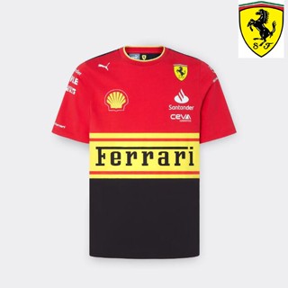 ใหม่ล่าสุด เสื้อกีฬาแขนสั้น ลายทีมแข่งรถ F1 Scuderia Ferrari F1 เหมาะกับฤดูร้อน สําหรับผู้ชาย และผู้หญิง 2023