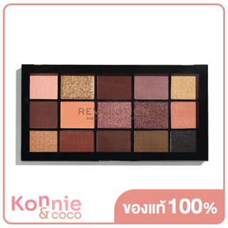 Makeup Revolution Re-loaded Eyeshadow Palette 16.5g เมคอัพ รีโวลูชั่น พาเลทอายแชโดว์ 15 เฉดสี.