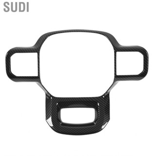 Sudi Steering Wheel Trim Panel Cover Carbon Fiber Look for Cars