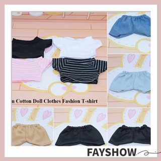 Fay เสื้อผ้าตุ๊กตา 15 ซม. 10 แบบ 1/12 เสื้อผ้าตุ๊กตา เสื้อยืด