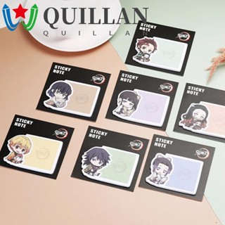 Quillan สติกเกอร์กระดาษโน้ต ลายการ์ตูนอนิเมะ Demon Slayer น่ารัก เครื่องเขียน