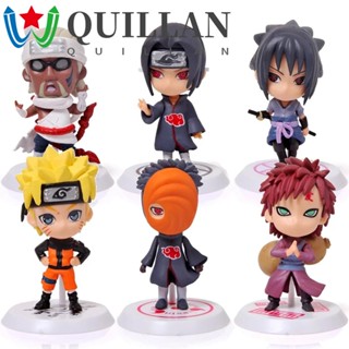 Quillan โมเดลฟิกเกอร์ PVC นารูโตะ Gaara Obito Itachi ขนาด 7 ซม. ของเล่นสําหรับเด็ก