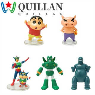 Quillan ตุ๊กตาฟิกเกอร์ PVC รูปการ์ตูนชินจัง ของเล่นสําหรับเด็ก เก็บสะสม