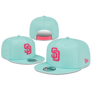 Mlb หมวกเบสบอล San Diego Padres ปรับขนาดได้ หมวกปีกแบน หมวกฮิปฮอป หมวกสแน็ปแบ็ค หมวกเบสบอล ลําลอง