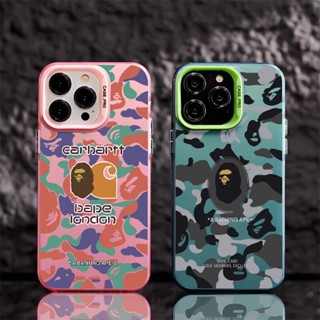 เคสโทรศัพท์มือถือแบบแข็ง ผิวด้าน กันกระแทก ลายกราฟฟิตี้ bape หรูหรา สําหรับ iPhone 15 Pro Max 15Plus