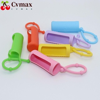 Cvmax ฝาครอบขวดน้ํามันหอมระเหย ซิลิโคน 6 สี สําหรับเดินทาง