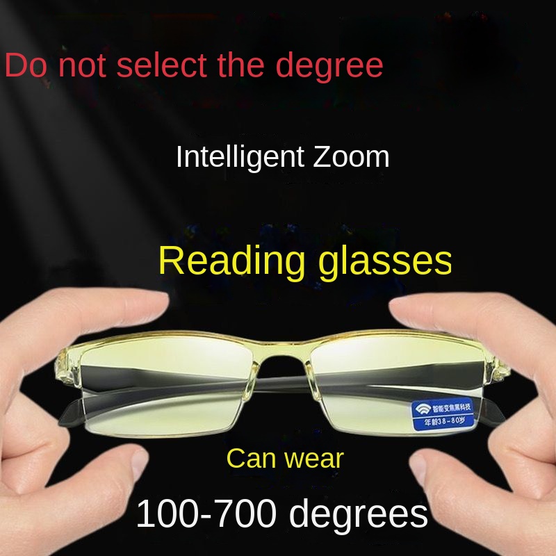 แว่นตาอ่านหนังสืออัจฉริยะ ปรับองศาอัตโนมัติ HD ป้องกันแสงสีฟ้า โฟกัสหลายระดับ สําหรับผู้สูงอายุ