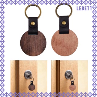 [Lebet] พวงกุญแจไม้เปล่า ทรงกลม แฮนด์เมด DIY สําหรับห้อยจี้