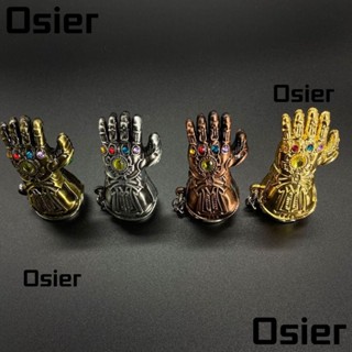 Osier1 พวงกุญแจถุงมือ จี้รูปอเวนเจอร์ส สีทอง สีบรอนซ์ เครื่องประดับ