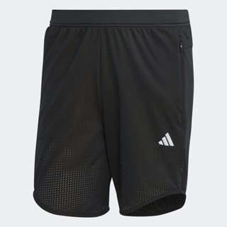 adidas เทรนนิง กางเกงเทรนนิงขาสั้นผ้าตาข่าย HIIT ผู้ชาย สีดำ IC2010