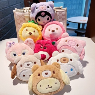 SANRIO พวงกุญแจ จี้ตุ๊กตาหมี Kuromi Cinnamoroll น่ารัก เหมาะกับของขวัญ สําหรับห้อยกระเป๋า เหรียญ นักเรียน