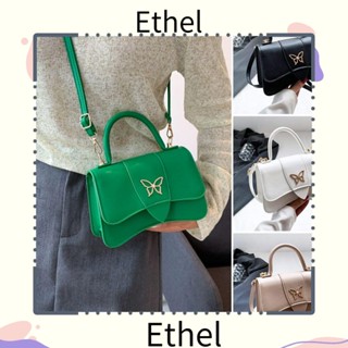 Ethel1 กระเป๋าสะพายไหล่ หนัง PU สีพื้น สําหรับผู้หญิง