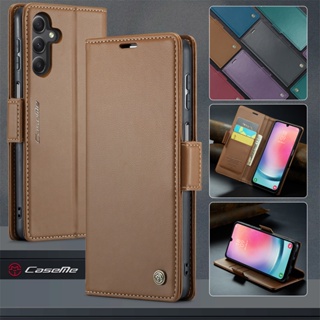 เคสโทรศัพท์หนัง ฝาพับ กันกระแทก พร้อมช่องใส่บัตร สําหรับ Samsung Galaxy A54 A34 A14 Lte 4G 5G