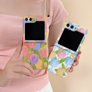 เคสโทรศัพท์มือถือ กันกระแทก ลายดอกไม้ หินอ่อน สําหรับ Samsung Galaxy Z Flip 5 Z Flip5 Flip Z 5