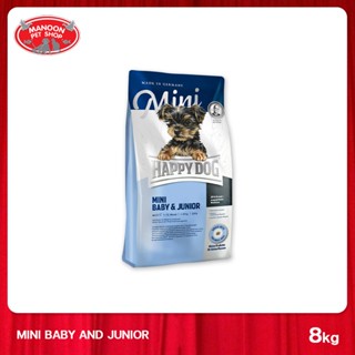 [MANOON] HAPPY DOG Mini Baby &amp; Junior สำหรับลูกสุนัขพันธุ์เล็ก ขนาด 8 กิโลกรัม