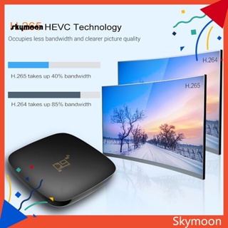 Skym* กล่องสมาร์ททีวี D9 H265 4K 24G 5G WiFi บลูทูธ 41 เครื่องเล่นมีเดีย สําหรับ Android 100