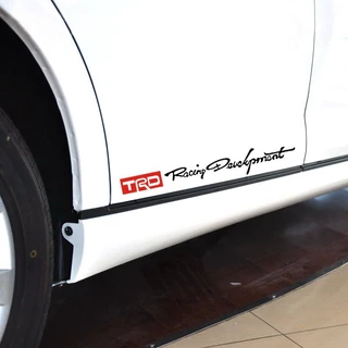 Trd สติกเกอร์ มีกาวในตัว สําหรับติดตกแต่งรถยนต์ 2 ชิ้น