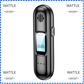 Wattle เครื่องทดสอบแอลกอฮอล์ในรถยนต์ หน้าจอ LED ดิจิทัล แบบชาร์จอัตโนมัติ ความไวสูง