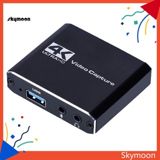 Skym* อะแดปเตอร์การ์ดจับภาพวิดีโอเกม USB20 4K HDMI สําหรับไลฟ์สด