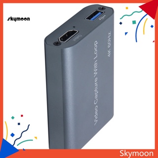 Skym* การ์ดจับภาพวิดีโอเสียง 4K 60HZ HDMI USB 30 สําหรับคอมพิวเตอร์ ถ่ายทอดสด