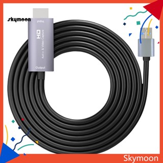 Skym* อะแดปเตอร์การ์ดจับภาพเสียง 1080P HDMI เป็น USB 30 แบบพกพา สําหรับถ่ายทอดสด