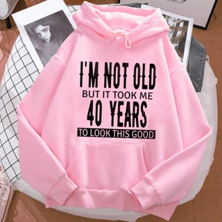 40 Ans 40th Years เสื้อกันหนาวแขนยาว มีฮู้ด สไตล์ญี่ปุ่น 90s สําหรับผู้หญิง 90s