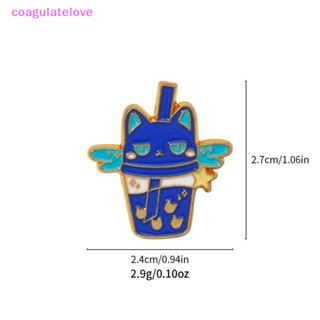 Coagulatelove เข็มกลัด โลหะผสม ลายการ์ตูนแมว 1 ชิ้น [ขายดี]