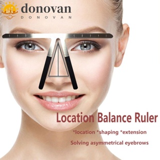 Donovan ไม้บรรทัดแม่แบบสักคิ้ว 3D ใช้ซ้ําได้ แม่นยํา ใช้ง่าย สําหรับผู้หญิง