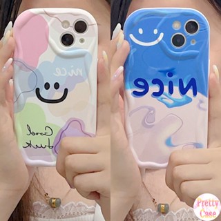 เคสโทรศัพท์มือถือนิ่ม ขอบโค้ง ลายหน้ายิ้ม Nice Love สําหรับ Samsung Galaxy A02S A03S A04S A13 A14 A31 A32 A33 A34 A20S A30S A21S A22 A23 A24