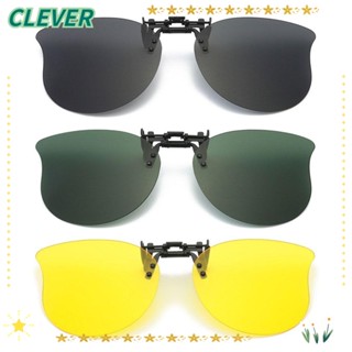 Clever แว่นตากันแดด เลนส์โพลาไรซ์ UV400 ทรงตาแมว สไตล์วินเทจ น้ําหนักเบา สะดวก สําหรับขับขี่กลางแจ้ง