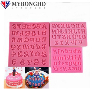 Myronghd แม่พิมพ์ตัวอักษรตัวเลข สําหรับตกแต่งเค้กเบเกอรี่