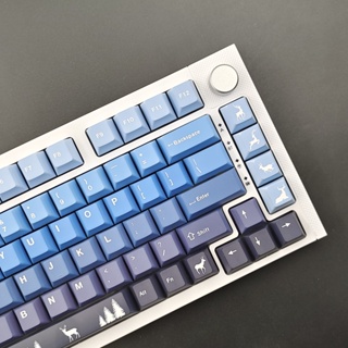 Cherry Profile Elk Keycap ปุ่มกดคีย์บอร์ด PBT ลายกวางเอลก์ ไล่โทนสี