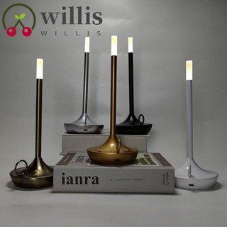 Willis Aladdin โคมไฟตั้งโต๊ะ ใช้สาย USB กันน้ํา ​โคมไฟอลูมิเนียม สีวอร์มไลท์ สําหรับตกแต่งห้องนอน