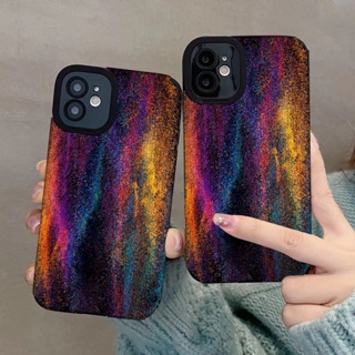 เคสโทรศัพท์มือถือนิ่ม กันตก ไล่โทนสีรุ้ง สําหรับ Apple Iphone 14Pro 13Promax 11 Xsmax 12Pro 8P