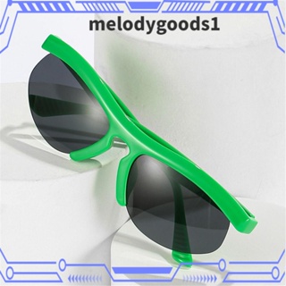 Melodygoods1 แว่นตากันแดด UV400 แบบครึ่งกรอบ แฟชั่น สําหรับผู้ชาย ผู้หญิง