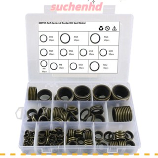 Suchenhd ชุดปะเก็นซีลเครื่องซักผ้า M6-M26 11 เมตริก พร้อมกล่องเก็บ