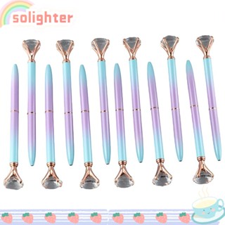 Solighter ปากกา ส่วนบุคคล สีฟ้า ‎ปากกาเพชร สีม่วง สําหรับตกแต่งบ้าน